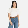 Timberland Women's Embroidered Logo Short-sleeve T-shirt In White