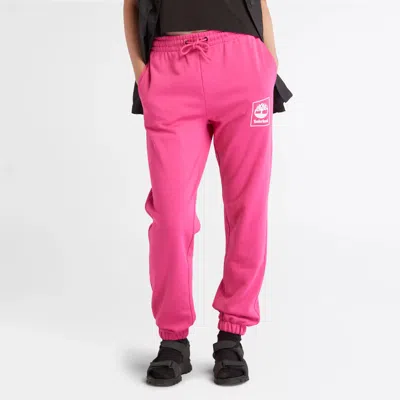 Timberland Women's Logo Pack Stack Sweatpant In Pink