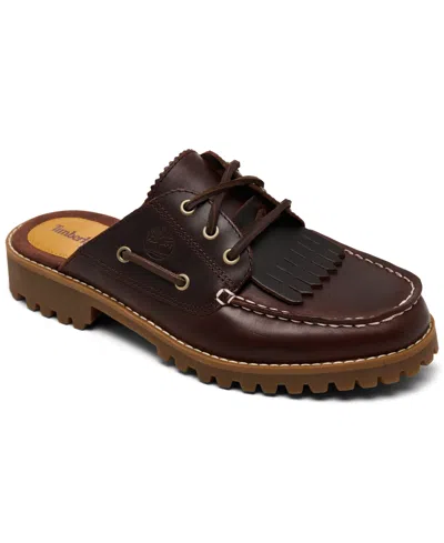Timberland Women's Noreen Authentic Mule Shoes From Finish Line In Burgundy
