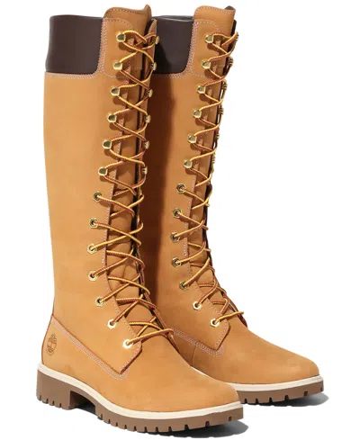 Timberland Women's Premium 14-inch Waterproof Boots From Finish Line In Wheat