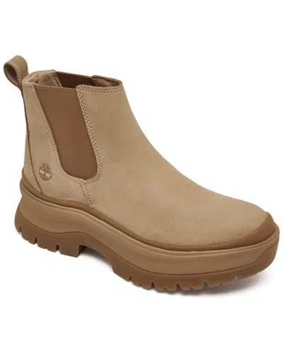 Timberland Women's Roxie Lane Mid Chelsea Boots From Finish Line In Light Beige