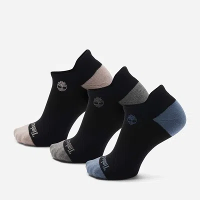 Timberland Women's Sagamore 3-pack No-show Sock In Black