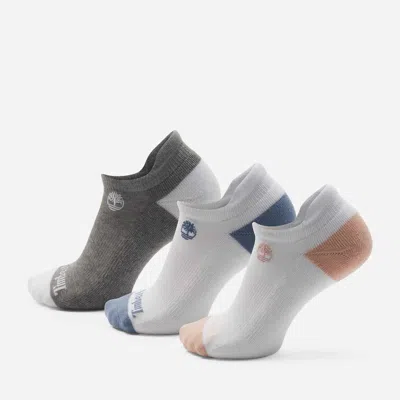 Timberland Women's Sagamore 3-pack No-show Sock In White