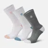Timberland Women's Sagamore Beach 3-pack Half Cushion Crew Sock In Multi