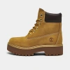 Timberland Stone Street Waterproof Faux Fur Lined Platform Boot In Wheat