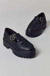 Timberland Women's Stone Street Platform Buckle Shoe In Black Full Grain, Women's At Urban Outfitters