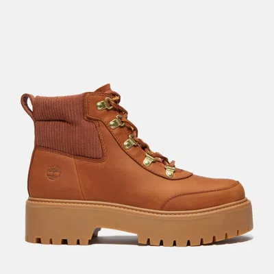 Timberland Women's Stone Street Platform Hiker Boot In Brown