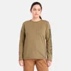 Timberland Women's  Pro Core Long-sleeve T-shirt In Brown