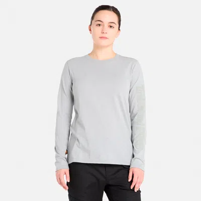 Timberland Women's  Pro Core Long-sleeve T-shirt In Grey