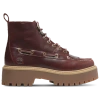 Timberland Womens  Stone Street Platform Kiltie Boot In Burgundy