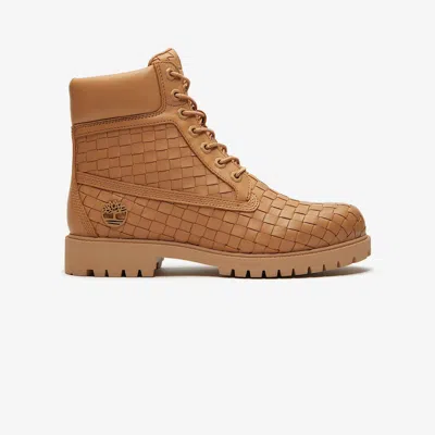 Timberland 6 Inch Woven Lace Boot In Neutral