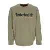 Timberland Wwes Crewneck Bb Cassel Earth Men's Crewneck Sweatshirt In Green