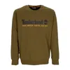 Timberland Wwes Crewneck Bb Men's Crewneck Sweatshirt Dark Olive In Dark Olive