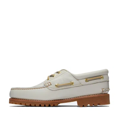Timberland X Aim Leon Dore Three Eye Lug Hand Sewn Boat Shoes 'off White'