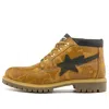 Timberland X Bape Nelson Premium Waterproof Chukka Boots 'wheat And Chocolate' In Brown
