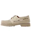 Timberland X End. Authentic 3-eye Boat 'white' In Neutral