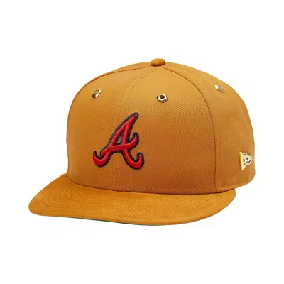 Pre-owned Timberland X New Era Braves Fitted Cap 'wheat' | Tan | Men's Size 7.625