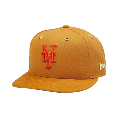 Pre-owned Timberland X New Era Mets Fitted Cap 'wheat' | Tan | Men's Size 8