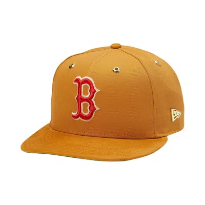 Pre-owned Timberland X New Era Red Sox Fitted Cap 'wheat' | Tan | Men's Size 7.75