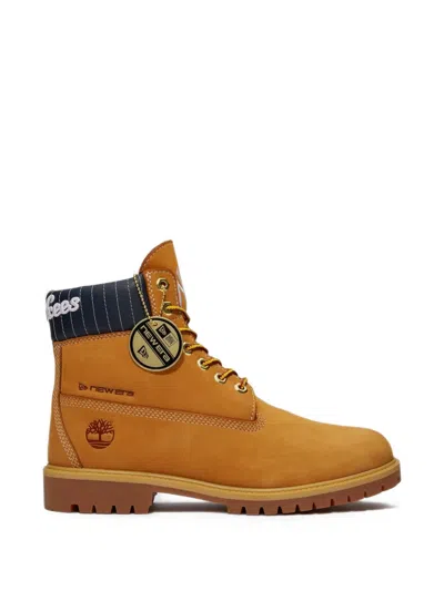 Timberland X New Era X Mlb Yankees Waterproof Hiking Boots In Orange