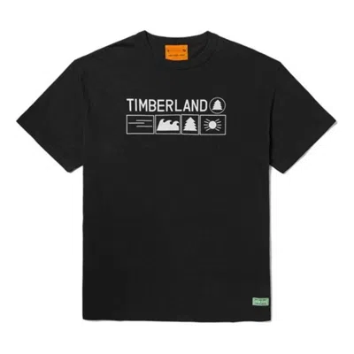 Timberland X Nina Chanel Abney T-shirt 'black White'