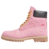 Timberland X Supreme Diamond Plate 6 Inch Premium Waterproof Boot 'pink - 23fw'