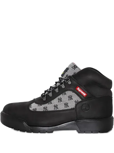Timberland X Supreme Field Boots In Black