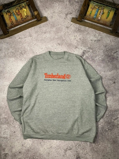 Pre-owned Timberland X Vintage Sweatshirt Timbarland Vintage In Grey