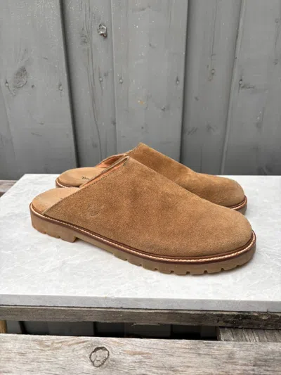 Pre-owned Timberland X Vintage Timberland Suede Mule Shoess Lug Sole Slip On Clogs Croc Shoes