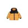 Timberland Yellow Down Jacket For Baby Boy With Logo In Yellow
