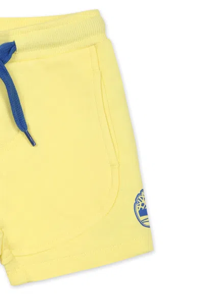 Timberland Yellow Shorts For Baby Boy With Tree