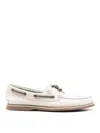Timberland Boat Moccasin With Eyelet Stitch Detailing In White