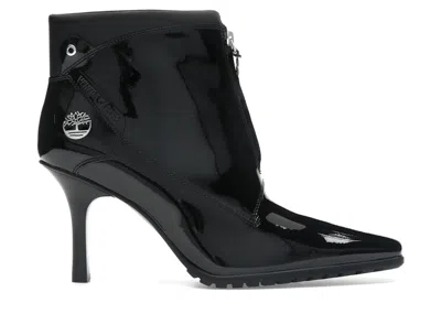 Pre-owned Timberland Zip Boot Veneda Carter Black (women's) Sneakers In Black Patent Leather