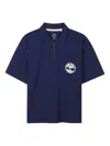 Timberland Blue Polo Shirt For Boy With Tree In Blue