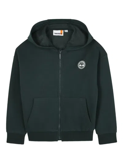 Timberland Kids' Zip-up Hoodie In Green
