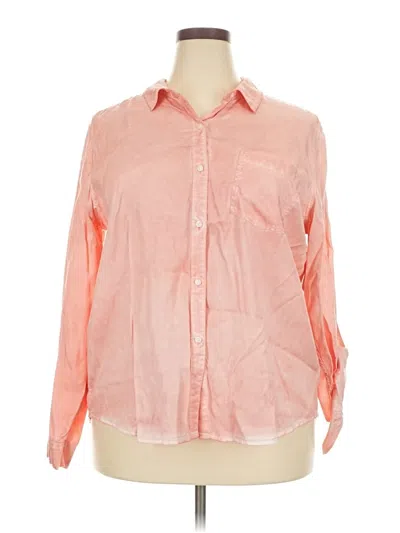 Pre-owned Time And Tru 3/4 Sleeve Blouse In Pink