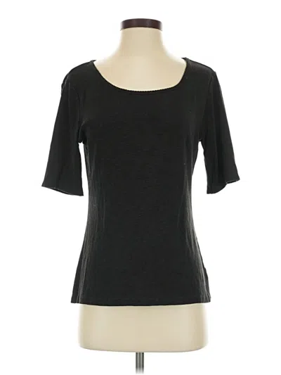 Pre-owned Time And Tru 3/4 Sleeve T-shirt In Black