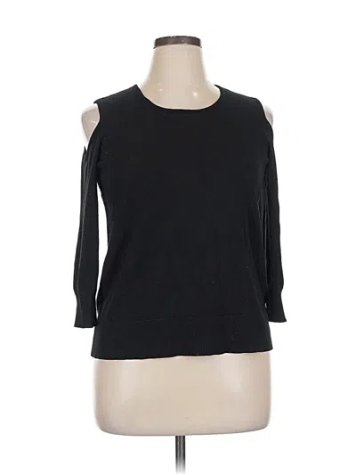 Pre-owned Time And Tru 3/4 Sleeve T-shirt In Black