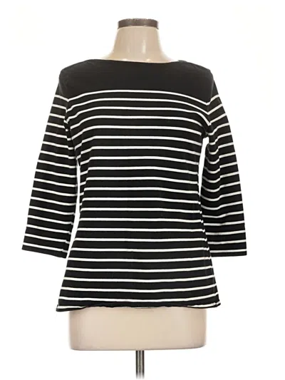 Pre-owned Time And Tru 3/4 Sleeve T-shirt In Black