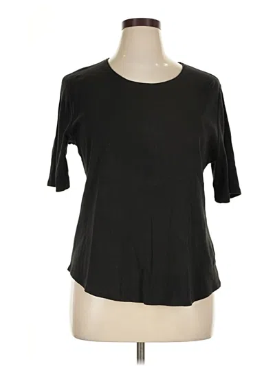 Pre-owned Time And Tru 3/4 Sleeve T-shirt In Black