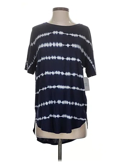 Time And Tru 3/4 Sleeve T-shirt In Blue