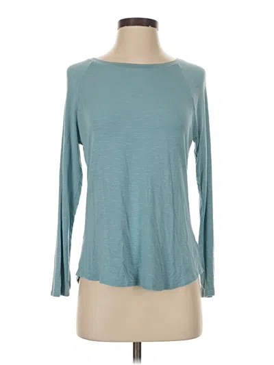Pre-owned Time And Tru 3/4 Sleeve T-shirt In Blue