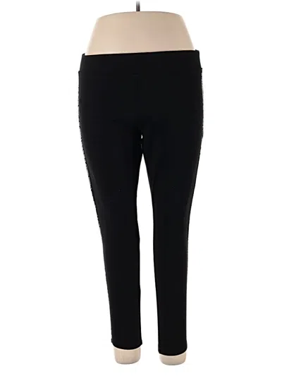 Pre-owned Time And Tru Active Pants In Black