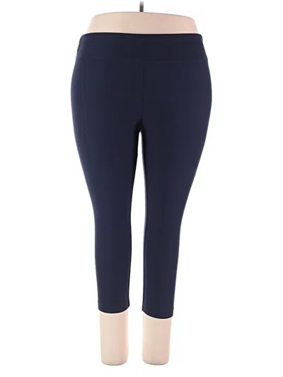 Pre-owned Time And Tru Active Pants In Blue