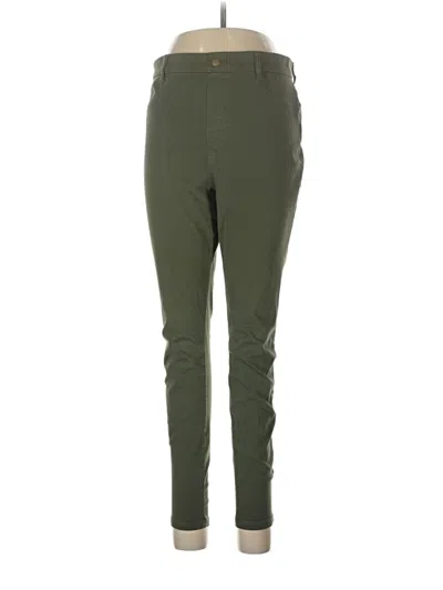 Pre-owned Time And Tru Active Pants In Green