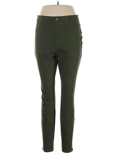 Pre-owned Time And Tru Active Pants In Green