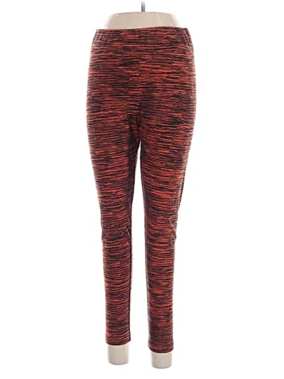 Pre-owned Time And Tru Active Pants In Orange