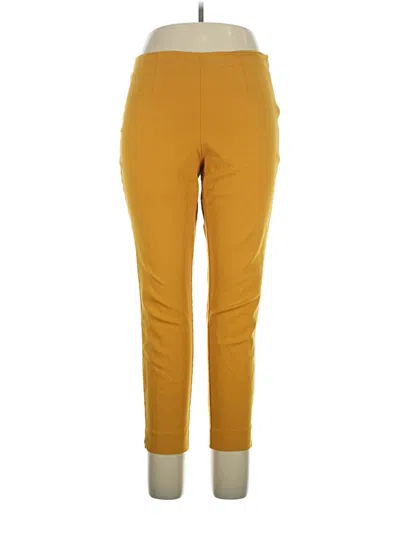 Pre-owned Time And Tru Active Pants In Yellow