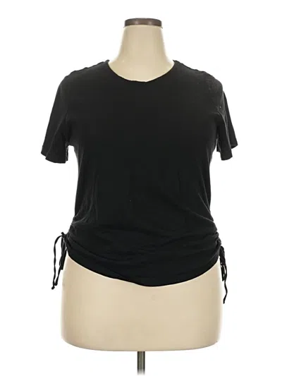 Pre-owned Time And Tru Active T-shirt In Black