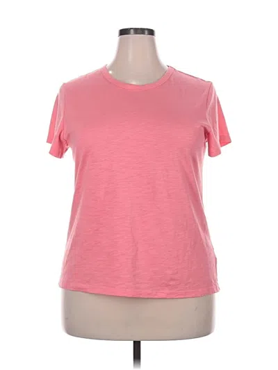Pre-owned Time And Tru Active T-shirt In Pink